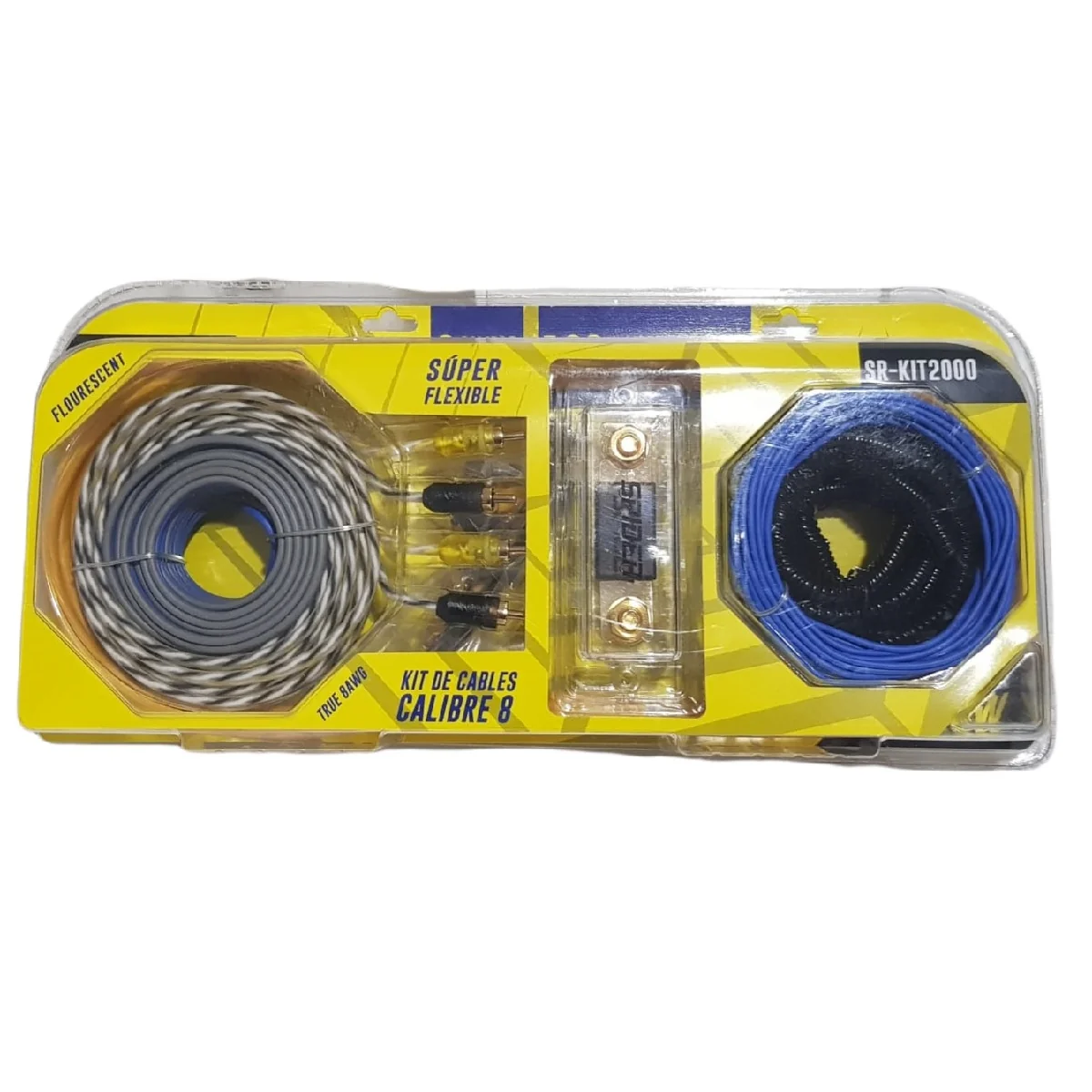 CA Kit cablería Spider calibre 8 2000 Watts con portafusible de burbuja Silicón