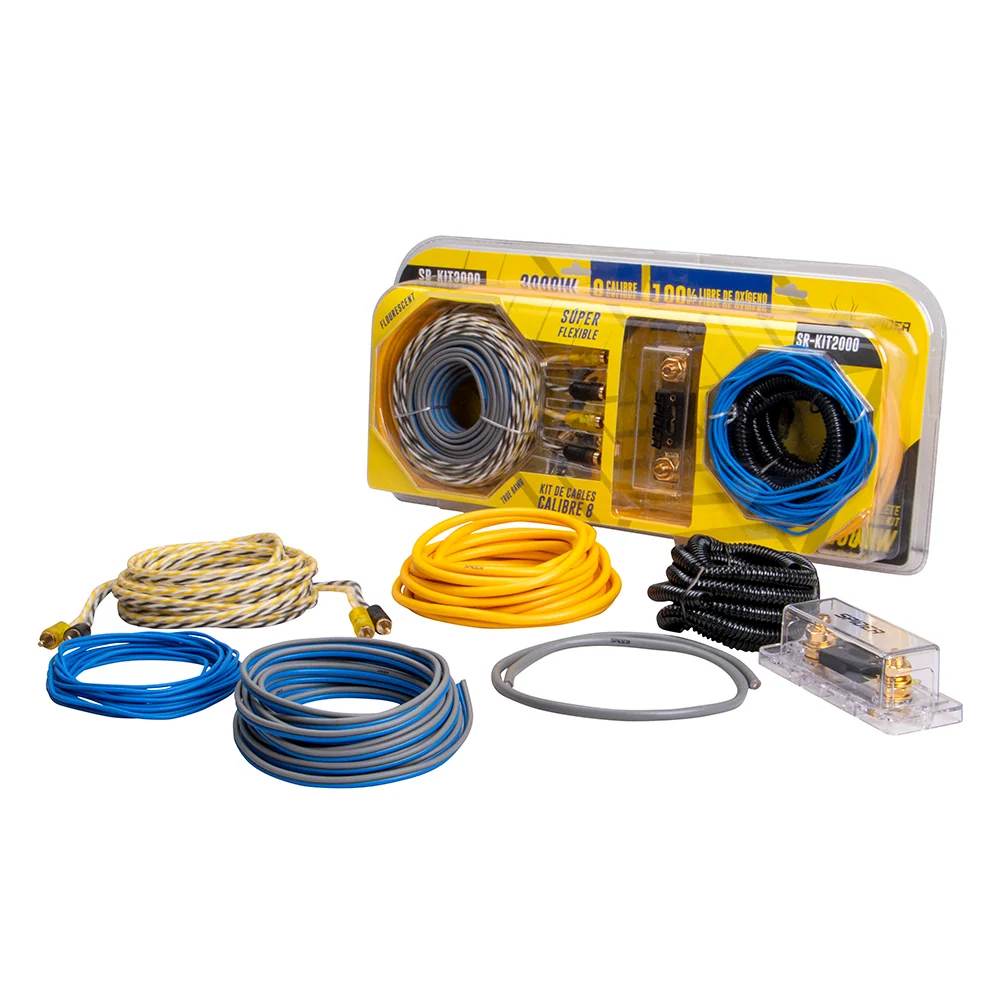 CA Kit cablería Spider calibre 8 2000 Watts con portafusible de burbuja Silicón - Image 2